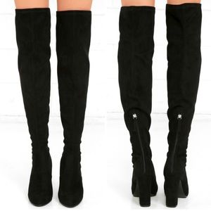 Steve Madden Emotions Suede Over the Knee Boots Sz 9